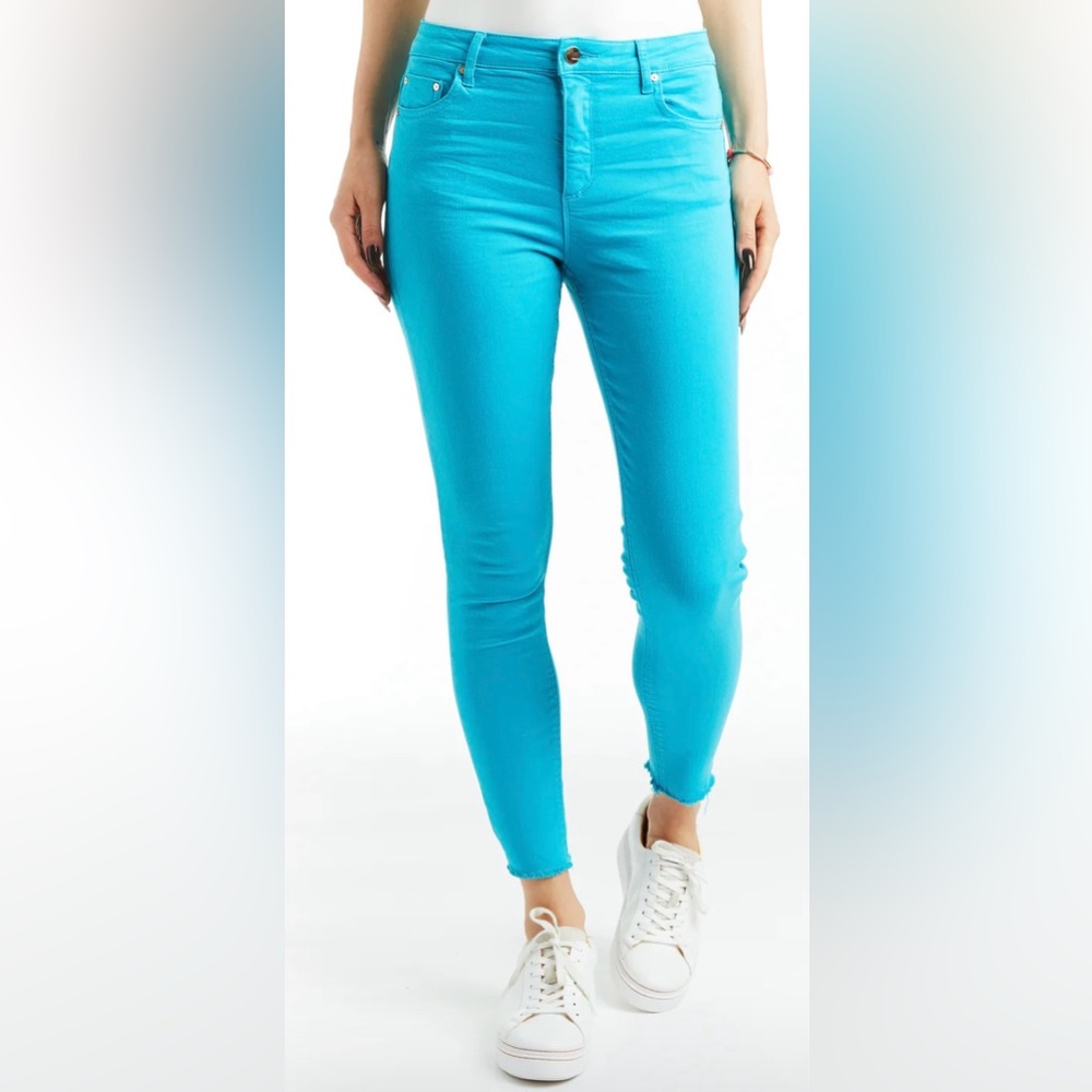 Tractr Teal Skinny Jeans